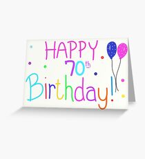 Alles Gute zum 70. Geburtstag / 70 und fabelhaften / 70. Geburtstag Grußkarte