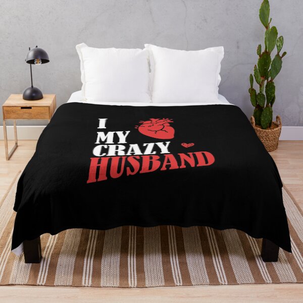 Item preview, I Love My Crazy Husband T Shirt. Show your love for your spouse designed and sold by illustramanshop.