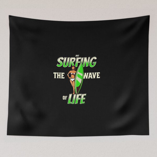 Item preview, Just Surfing The Wave of Life designed and sold by Surfing Designs.Life.