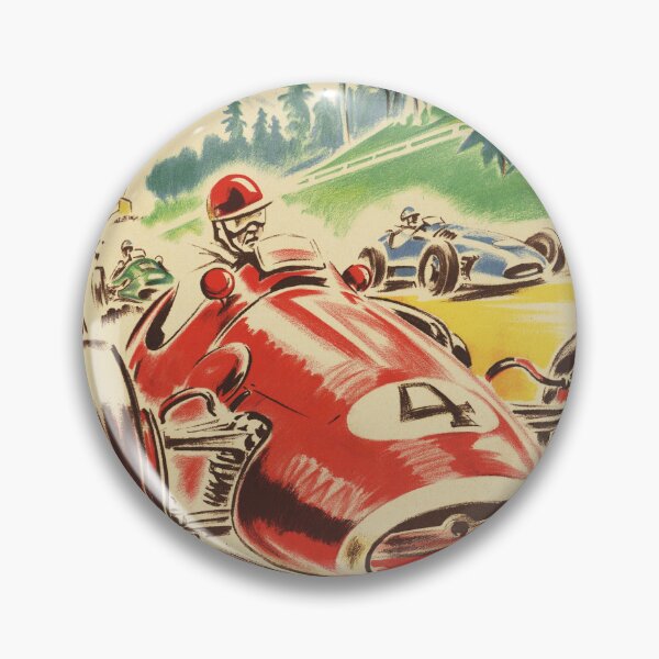 Item preview, GRAND PRIX DE PAU France 1959 Vintage Car Racing Poster Geo Ham designed and sold by retroposters.