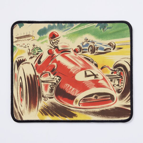 Item preview, GRAND PRIX DE PAU France 1959 Vintage Car Racing Poster Geo Ham designed and sold by retroposters.