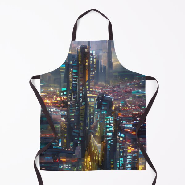 Item preview, Futuristic Modern City at Night designed and sold by KishShop.