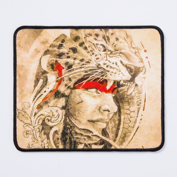 Item preview, fwc 0590 woman Jaguar feline Warrior designed and sold by fred chiea.