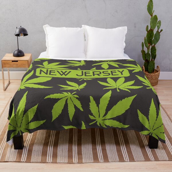 Item preview, New Jersey - Seamless Cannabis Leaf 420 USA Legal Medicine - Green on Ash Grey - We love weed designed and sold by NoMatterLab.