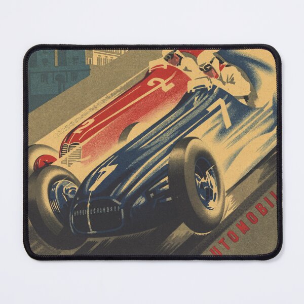 Item preview, Grand Prix AUTOMOBILE de PAU France 1950 Vintage Racing Poster designed and sold by retroposters.