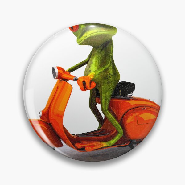 Item preview, fwc 0578 scooter cute frog designed and sold by fred chiea.