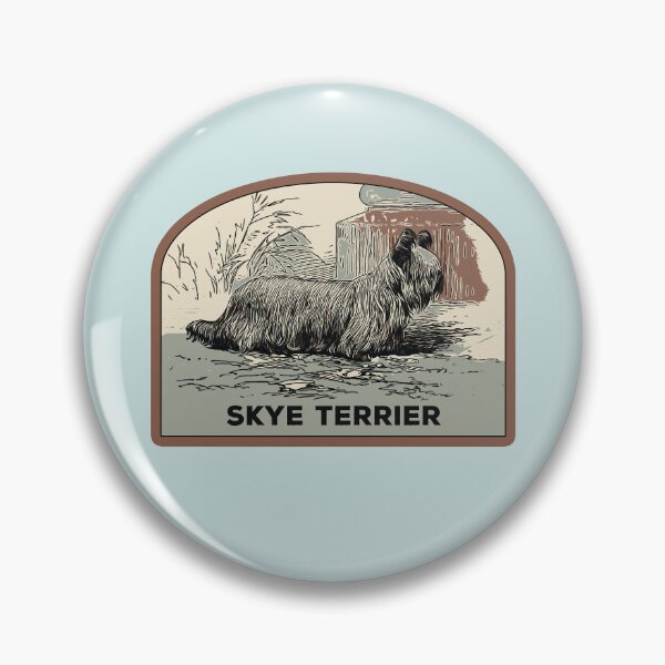 Artikelvorschau, Hund Skye Terrier-Illustration entworfen und verkauft von Lemomo-zoo.