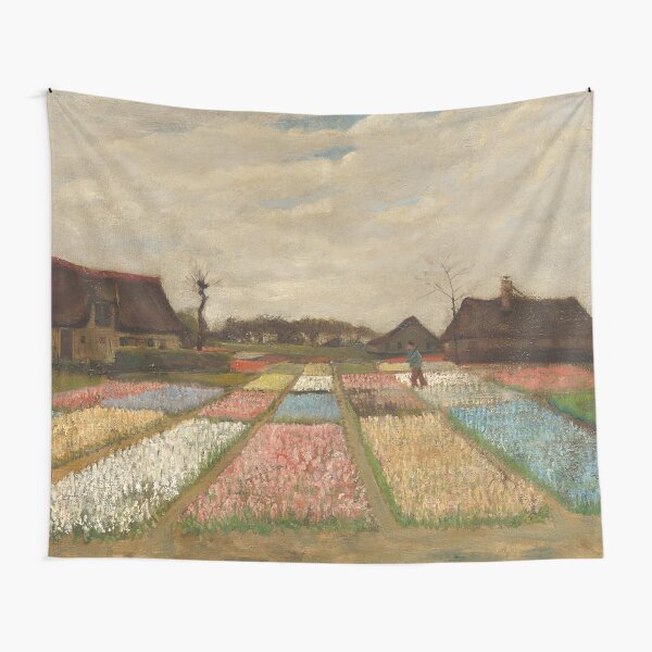 Classic Art - Flower Beds in Holland - Vincent van Gogh Tapestry