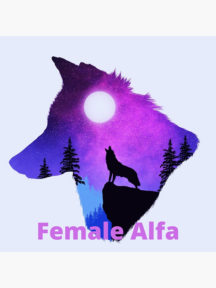 "Filled In Silhouette Of A Wolf" Sticker by MagicByDesign Redbubble