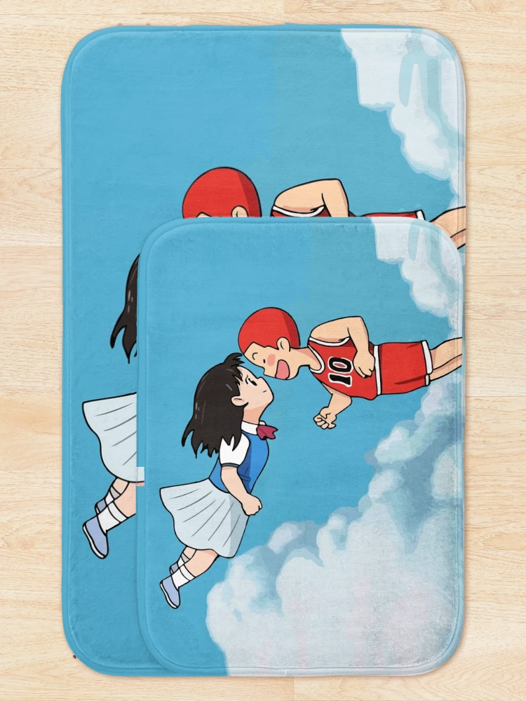 Thumbnail 5 of 6, Bath Mat, Kiss designed and sold by Sakuga Drip.