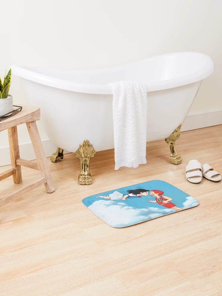 Thumbnail 2 of 6, Bath Mat, Kiss designed and sold by Sakuga Drip.