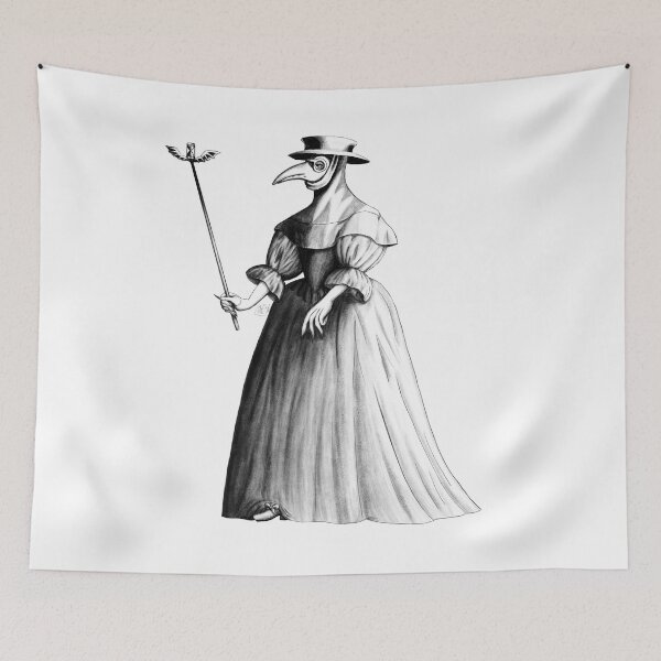 Item preview, Lady Plague Doctor (white) designed and sold by Alex Tal.