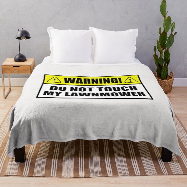 Item preview, Lawn Mower Warning do not Touch my Funny Saying designed and sold by richter74.