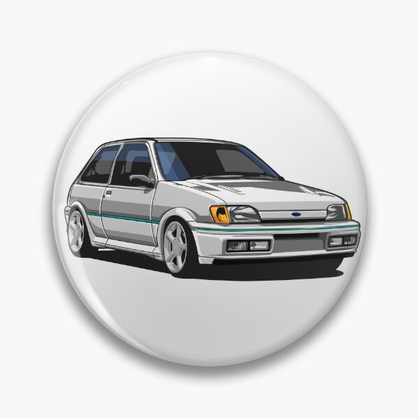 Item preview, White Ford Fiesta RS coupe designed and sold by SketchNinja.