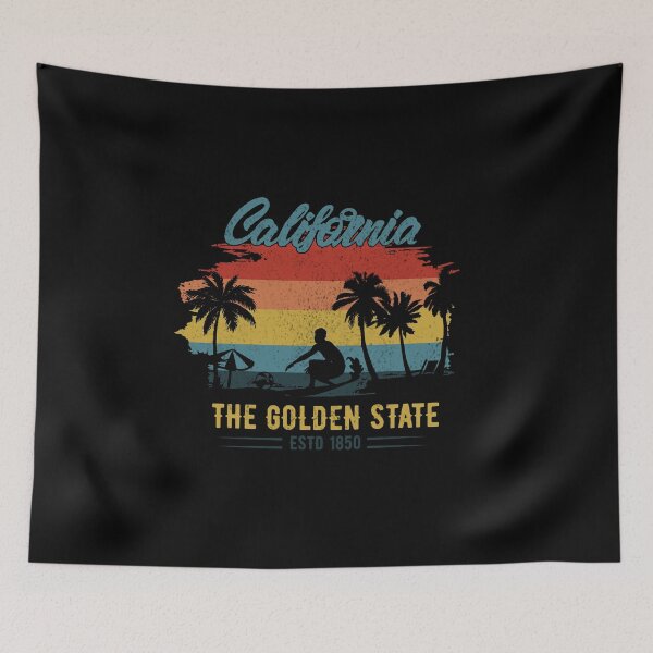 Item preview, California the golden state Shirt, California Home Shirt, California Dreaming Tee,surfing T-shirt, State Pride, Sate T-shirt, Cali surfer Shirt designed and sold by illustramanshop.