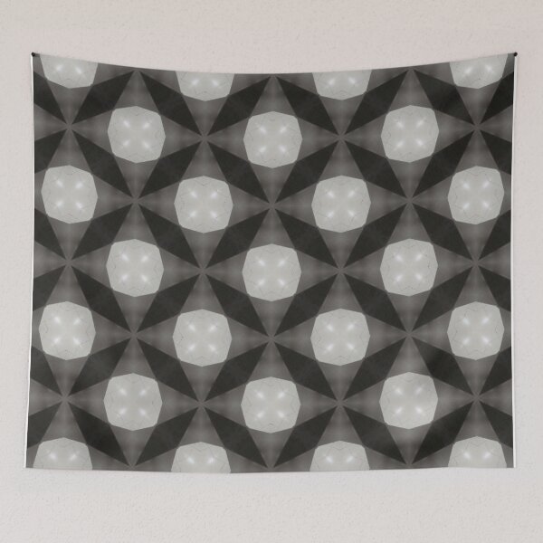 Item preview, Modern Symmetrical Pattern black and grey designed and sold by SirErnZ.