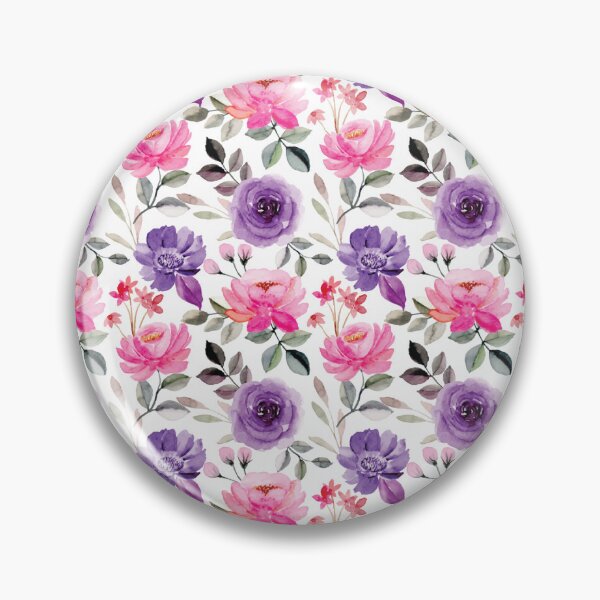 Item preview, Modern colorful perfect and classy beautiful purple and pink  Flower pillow  gift for wife gift for gilfriend gift for flower lovers gift for botanists  designed and sold by GhostAmine.