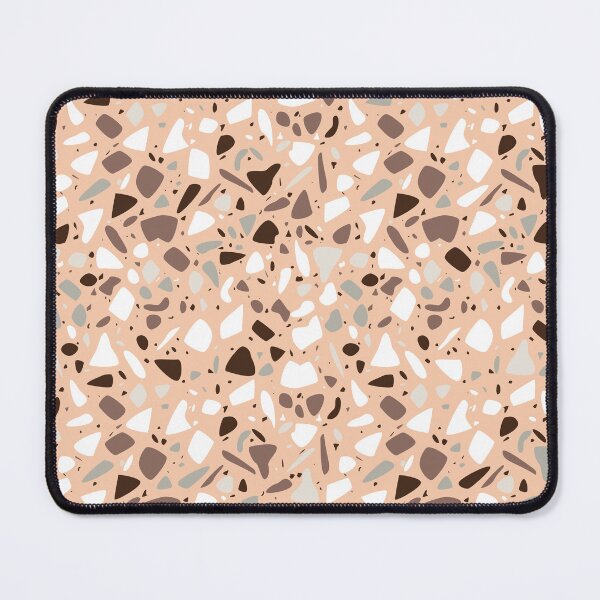 Item preview, Terazzo Brown Beige and White on Peach Orange Pattern designed and sold by Alicia Chee.