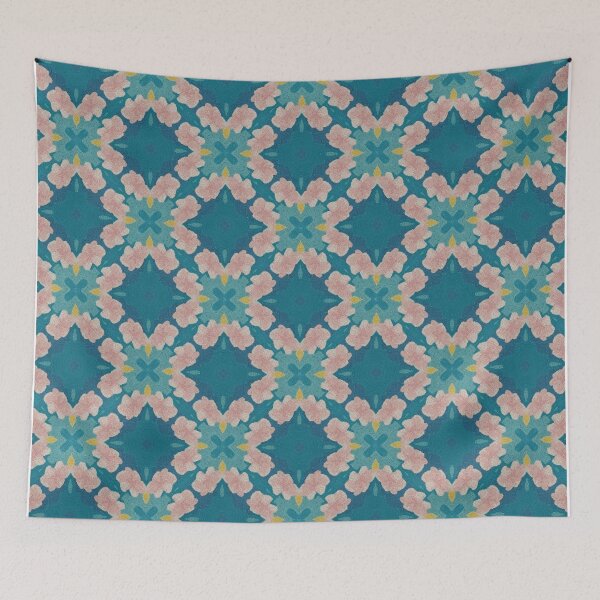 Item preview, Modern Symmetrical Pattern Blue designed and sold by SirErnZ.