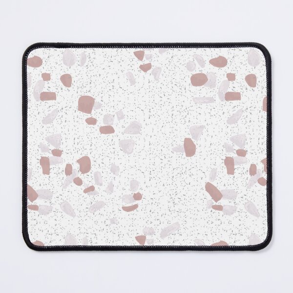 Item preview, Terazzo Blush Pink Light Grey and Grey on White Pattern designed and sold by Alicia Chee.