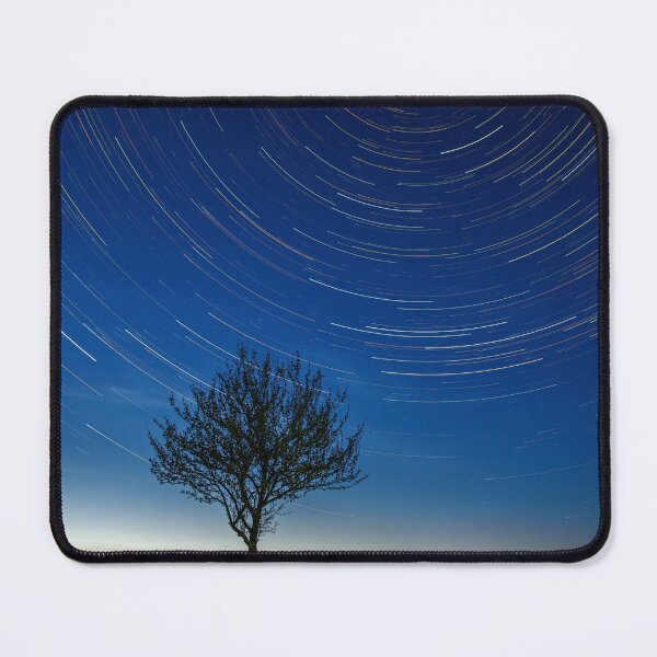 Item preview, Lonely tree under stars emerging from the twilight glare designed and sold by Lukasz Szczepanski.