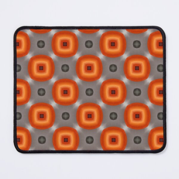 Item preview, Modern Symmetrical Pattern Orange & Grey designed and sold by SirErnZ.