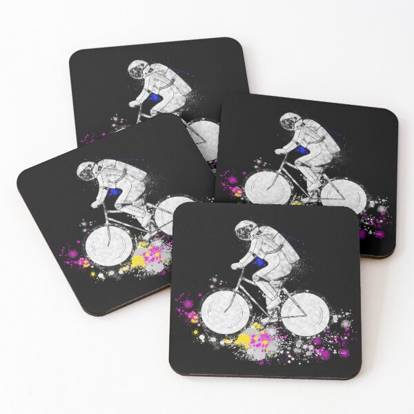 Item preview, The ecological astronaut travels by bicycle designed and sold by Goliardika-Shop.