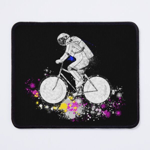 Item preview, The ecological astronaut travels by bicycle designed and sold by Goliardika-Shop.