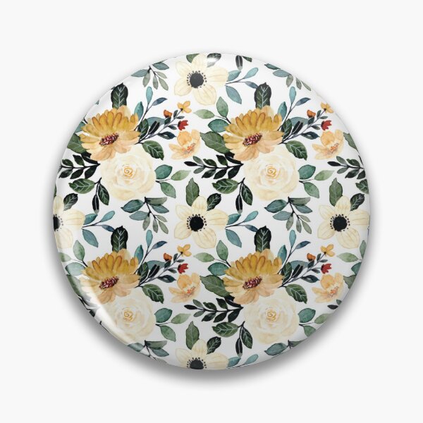 Item preview, Elegant  perfect and classy  beautiful vintage yellow Flower mix  Throw pillow  gift for wife gift for gilfriend gift for flower lovers gift for botanists  designed and sold by GhostAmine.