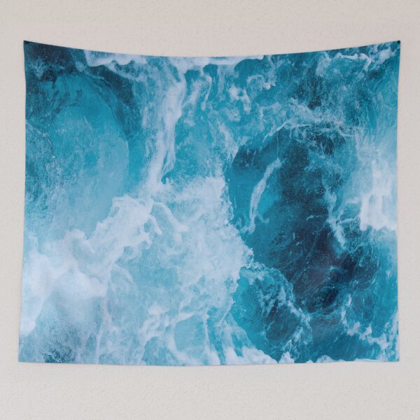 Item preview, "Blue Wave Dreams" - Stunning ocean wave photography print designed and sold by pocketgraphic.