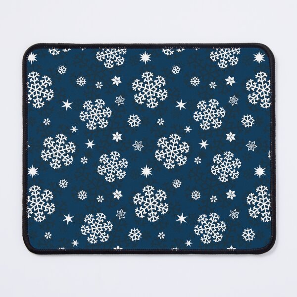 Item preview, Snowflakes Pattern on Prussian Blue designed and sold by sifis.