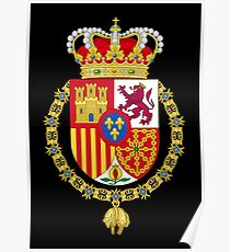 King of Spain Coat of Arms Poster