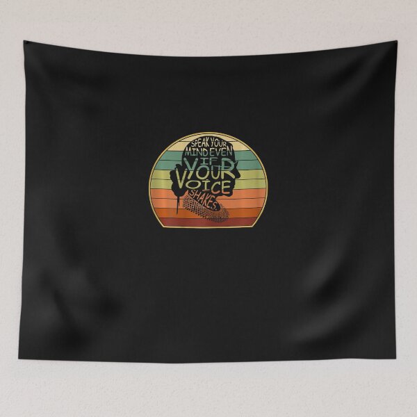 Item preview, Womens Speak Your Mind Even If Your Voice Shakes RBG Vintage designed and sold by kehoeavmolterp.