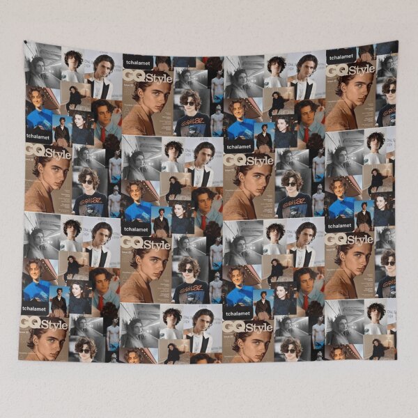 Aperçu de l'œuvre Timothée Chalamet Collage créée et vendue par elvertnekne.