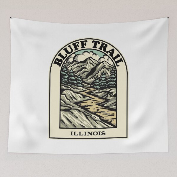 Aperçu de l'œuvre Bluff Trail Illinois hiking backpacking trail créée et vendue par HalpinDesign.