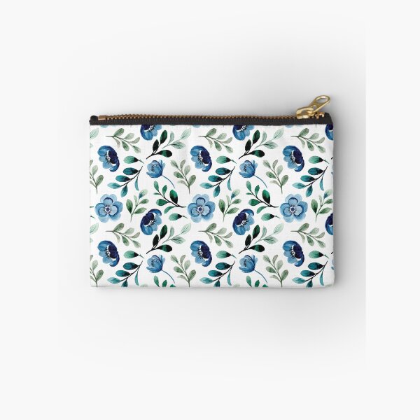 Item preview, Modern Elegant and classy beautiful Bleu Flower Throw pillow  gift for wife gift for gilfriend gift for flower lovers gift for botanists  designed and sold by GhostAmine.