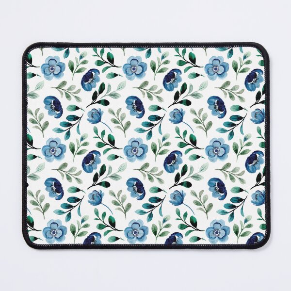 Item preview, Modern Elegant and classy beautiful Bleu Flower Throw pillow  gift for wife gift for gilfriend gift for flower lovers gift for botanists  designed and sold by GhostAmine.