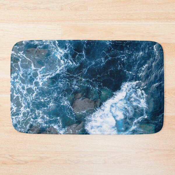Item preview, "Cerulean Surge" - Beautiful blue ocean wave canvas print designed and sold by pocketgraphic.