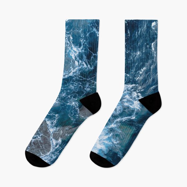 Item preview, "Cerulean Surge" - Beautiful blue ocean wave canvas print designed and sold by pocketgraphic.