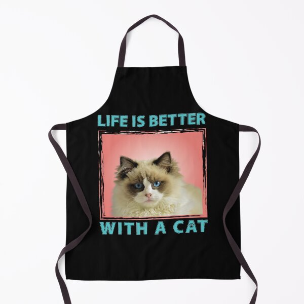 Item preview, Funny cat face - Beautiful cat gifts for cat mom or cat dad - life is better with a cat for cat dad designed and sold by Alice-Elgawi.