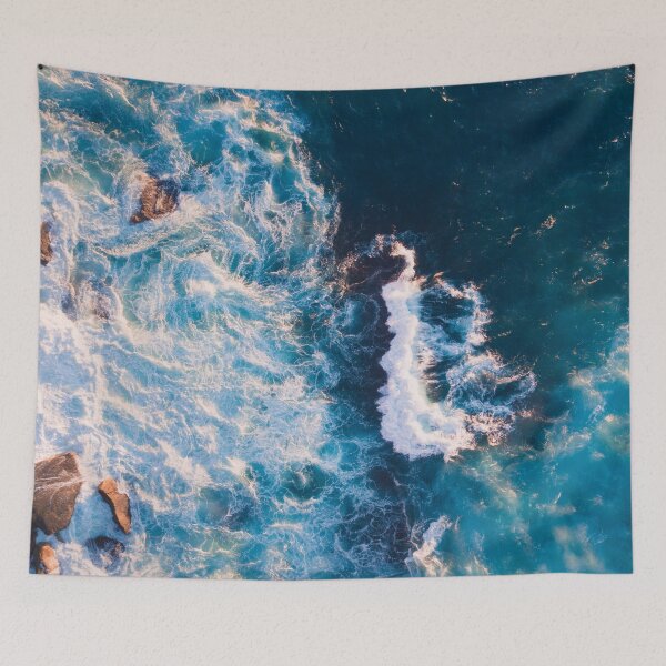 Item preview, "Oceanic Bliss" - Breathtaking blue wave photography for your home designed and sold by pocketgraphic.