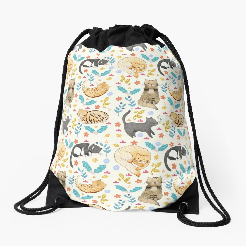 My Cats Drawstring Bag