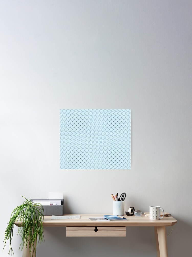 Thumbnail 2 of 3, Poster, Abstract Pattern 2-28, Mesh Pattern designed and sold by Silpaza.