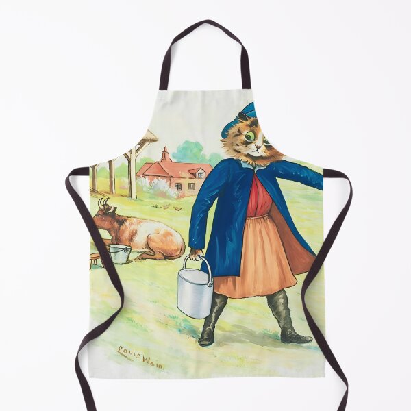 Item preview, Fetching Milk by Louis Wain designed and sold by WonderweissStudio.