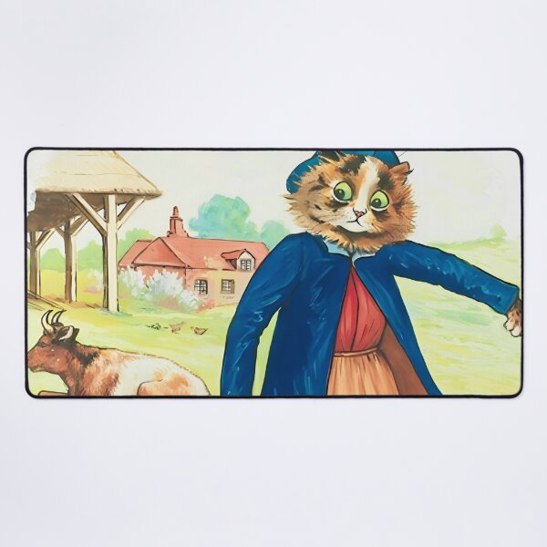 Item preview, Fetching Milk by Louis Wain designed and sold by WonderweissStudio.