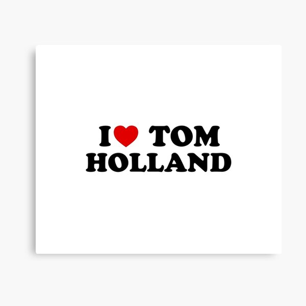 Item preview, I love Tom Holland Black Text designed and sold by hintqdden.