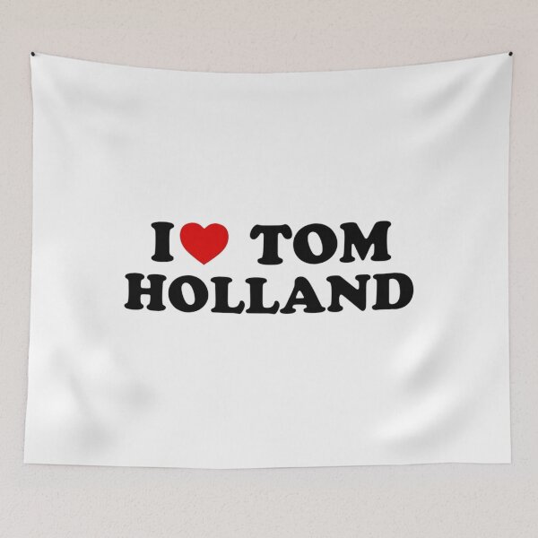 Item preview, I love Tom Holland Black Text designed and sold by hintqdden.