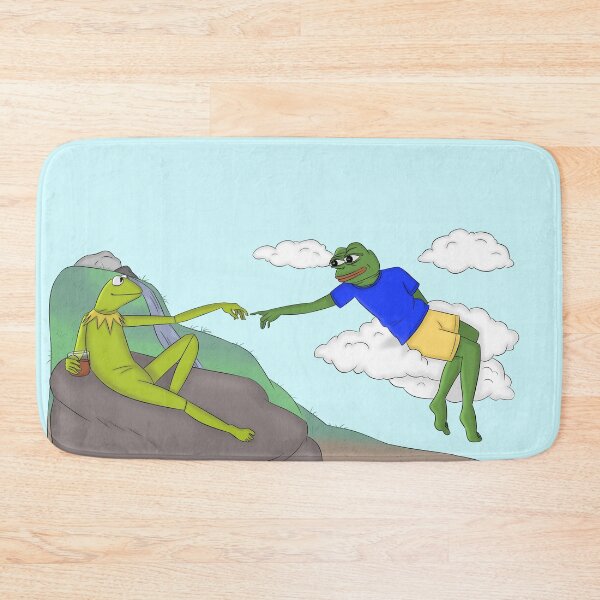 Item preview, Pepe and Kermit - 2 Gods meet. designed and sold by Zeroplus.