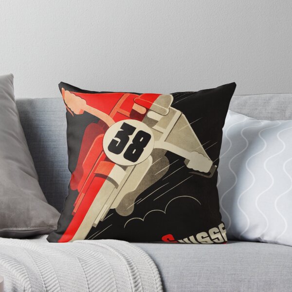 Item preview, Grand Prix De Suisse Circuit Des Nations GENEVE SWITZERLAND 1938 Vintage Motorcycle Racing Poster designed and sold by retroposters.