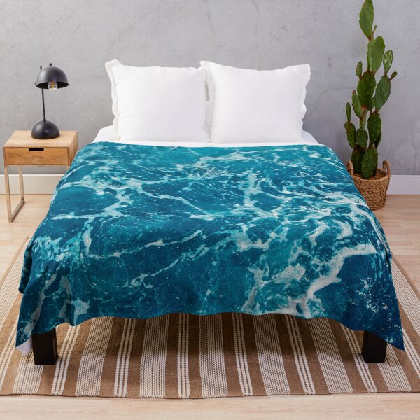 Item preview, Blue ocean waves number 9 designed and sold by pocketgraphic.